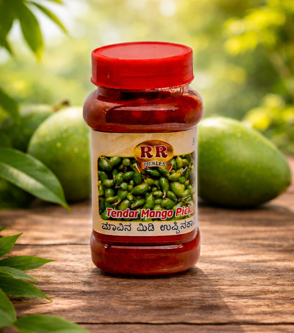 Tender-Mango-Pickle.png RR Pickles Tender Mango(Mavina Midi) Pickle - Image 1